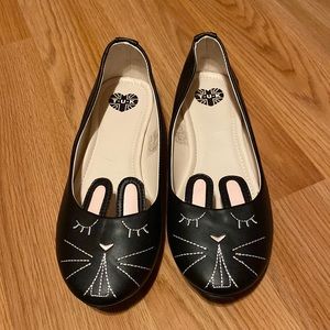 T.U.K black bunny flat